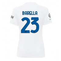 Inter Milan Nicolo Barella #23 Udebanetrøje Dame 2023-24 Kortærmet